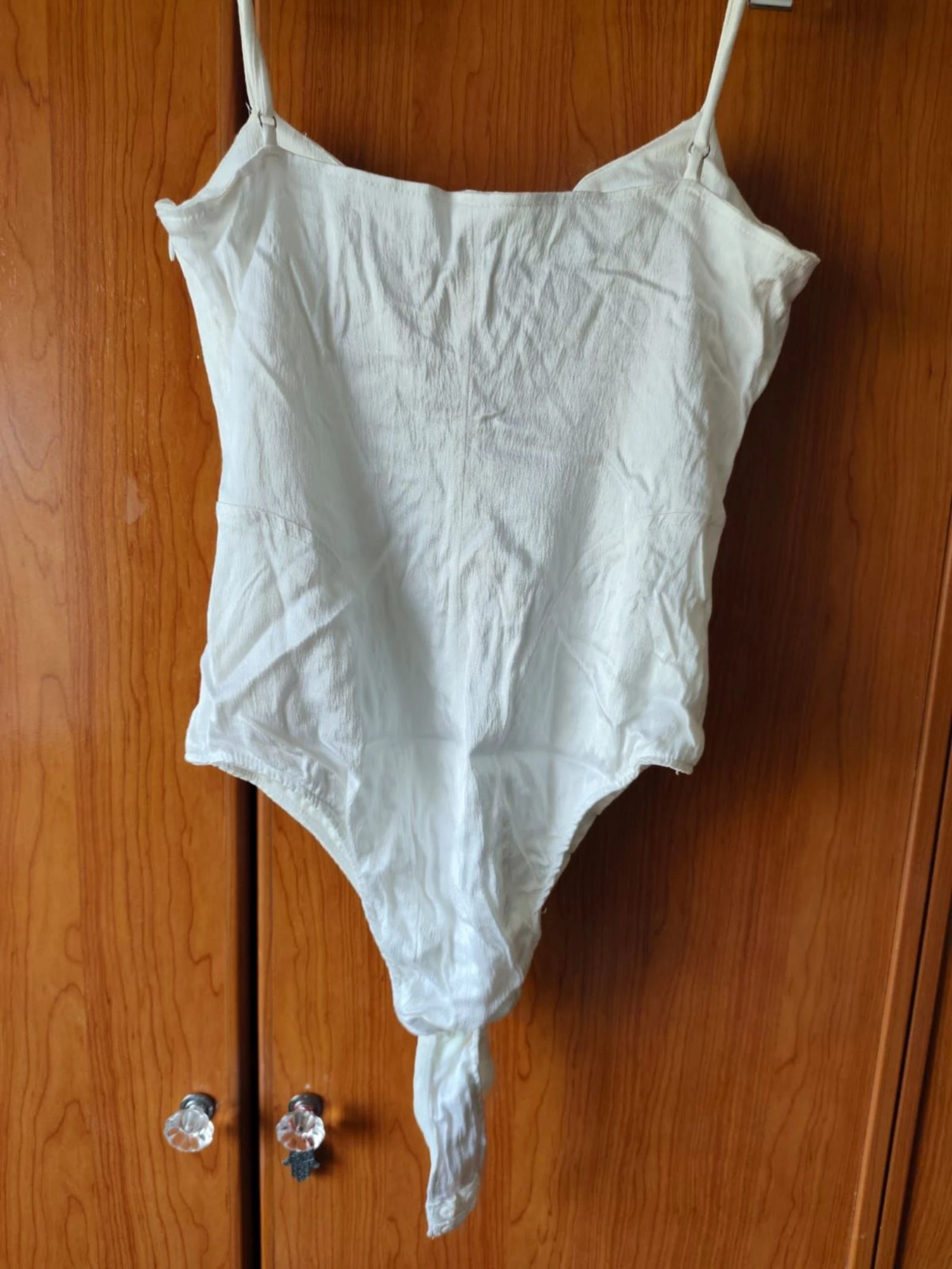 Body Zara witte hartuitsnijding S – gestructureerde stof – photo 2